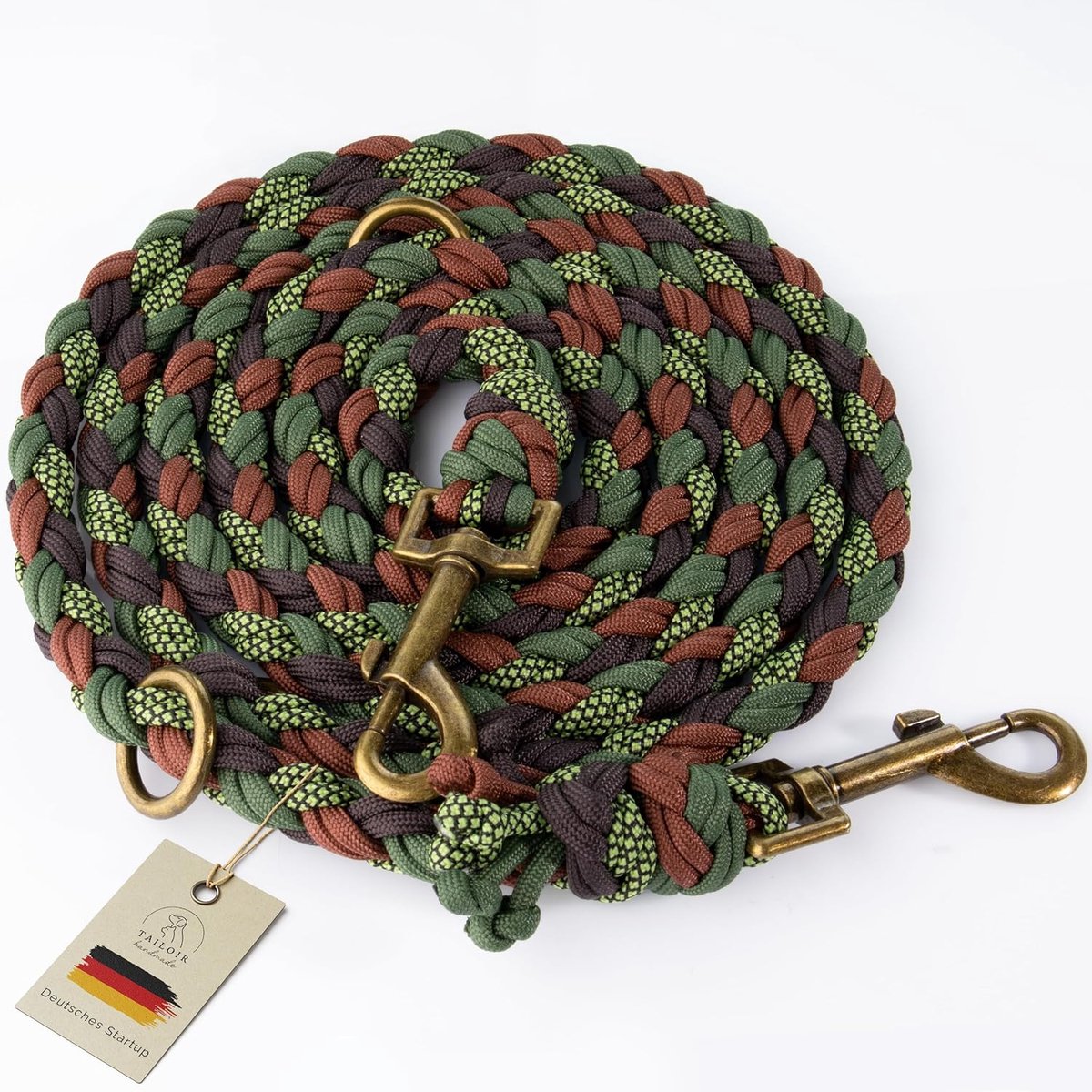 Hondenriem 2m - Vlechtwerk Paracord - Verstelbare lengte - Ideaal voor wandelingen - ShopVlot