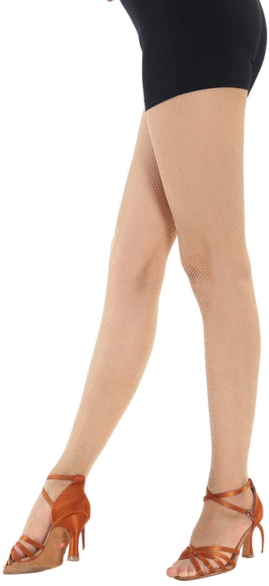Netdanspanty One Size Fits All (70-170cm) - beige - Elegante latijns- en stijlkousen - ShopVlot