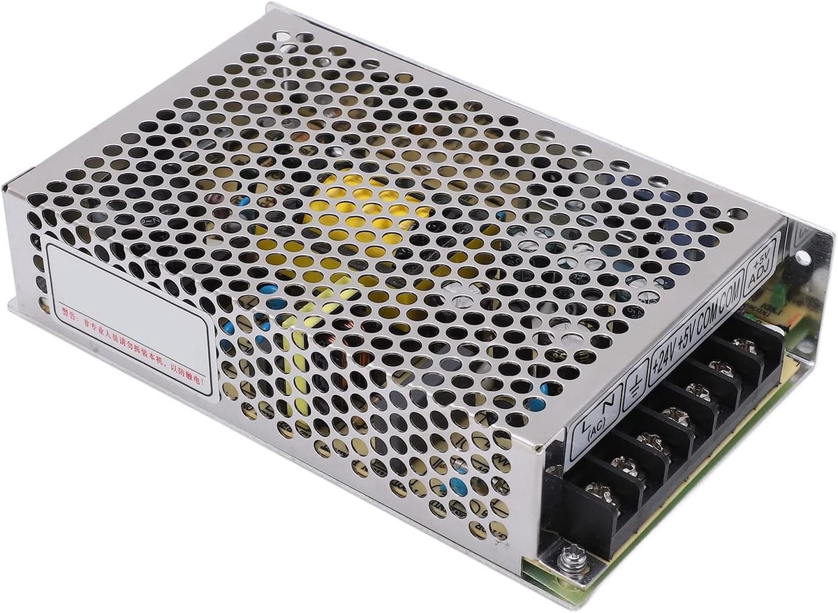 Dual Output Schakelvoeding 5V 24V voor Elektronische Apparaten - 100V-240V, Stabiele Stroomvoorziening, Compact Ontwerp, Betrouwbare Prestaties