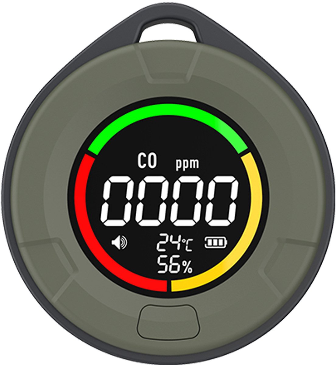 Draagbare CO2-detector met Slimme Alarmen