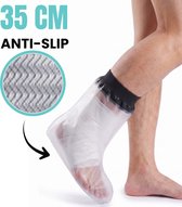 IDON® Waterdichte Douchehoes Voet - Gipshoes Voet - Anti-Slip Zool - Latex Vrij - 35 CM - Voet & Enkel - Douchezak Gips - Gips Beschermer - Herbruikbaar