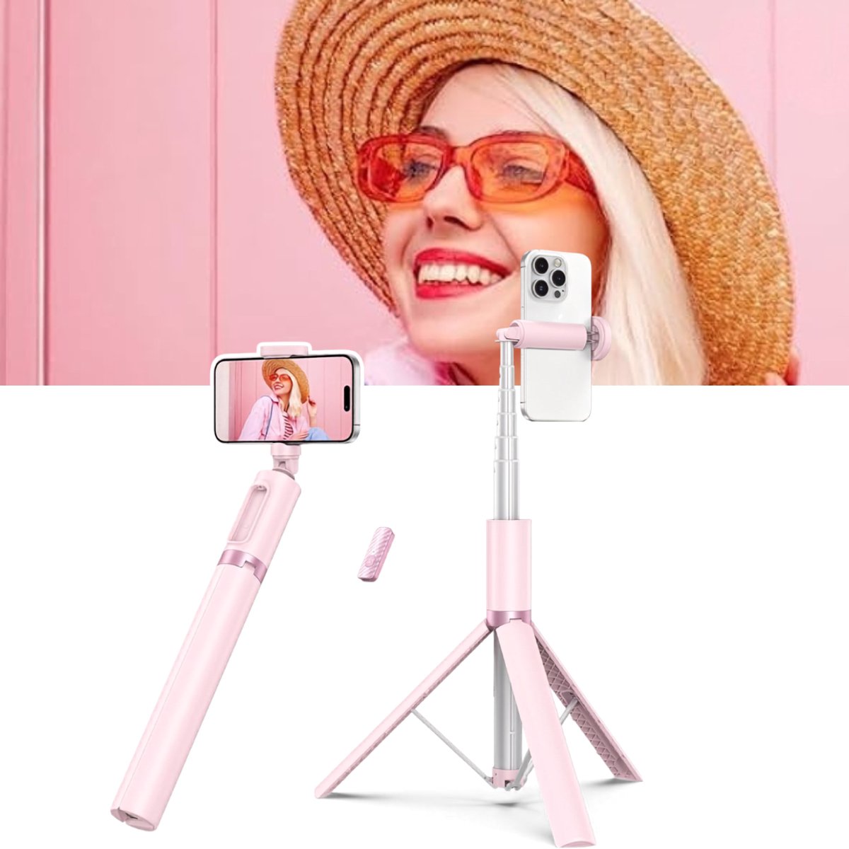 Zavio® Gimbal Smartphone - Selfiestick - Tripod