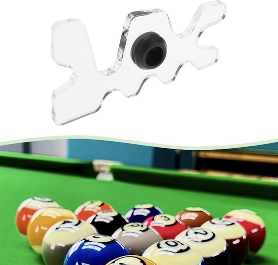 Transparante plastic houder voor biljartkeu, 11.5 x 6.5 x 4.5 cm, biljartaccessoires voor optimale grip en bescherming — afbeelding 2
