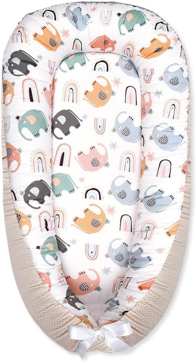 SONARIN Newborn Portable Baby Nest Pod, Soft Breathable Baby Lounger for 0-12 Months Boys Girls, with 100% Cotton - ShopVlot