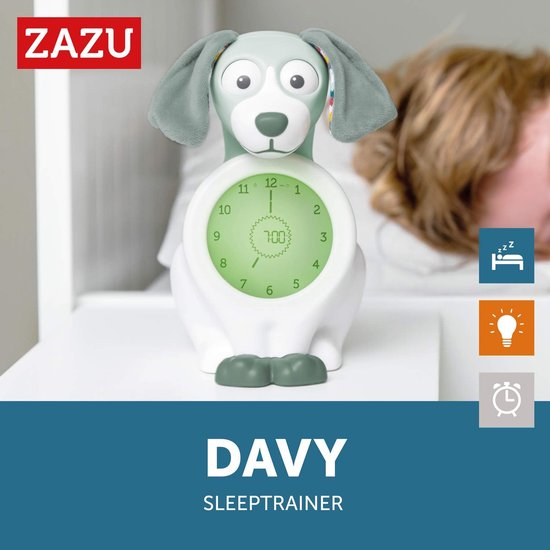 Kinderwekker Slaaptrainer - Led Klok - Kind Leren Slapen - Ogen Open/Gesloten - 1 Stück - Groen — afbeelding 4