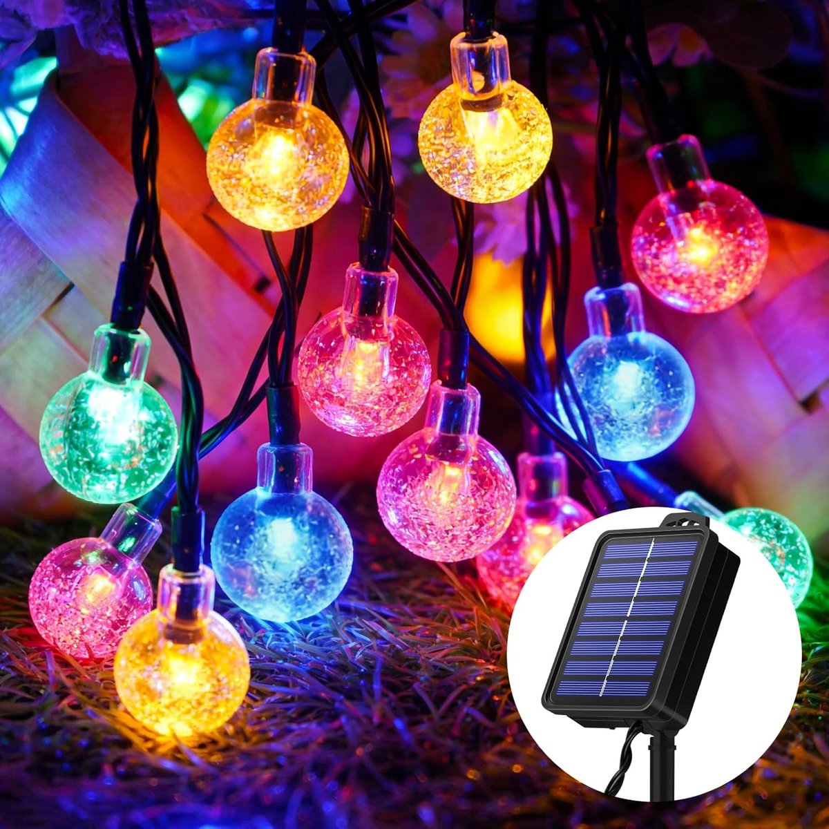 Solar fairy lights 100 LED 18 m - IP65 waterproof - 8 verlichtingsmodi - sfeervolle decoratie voor tuin - ShopVlot