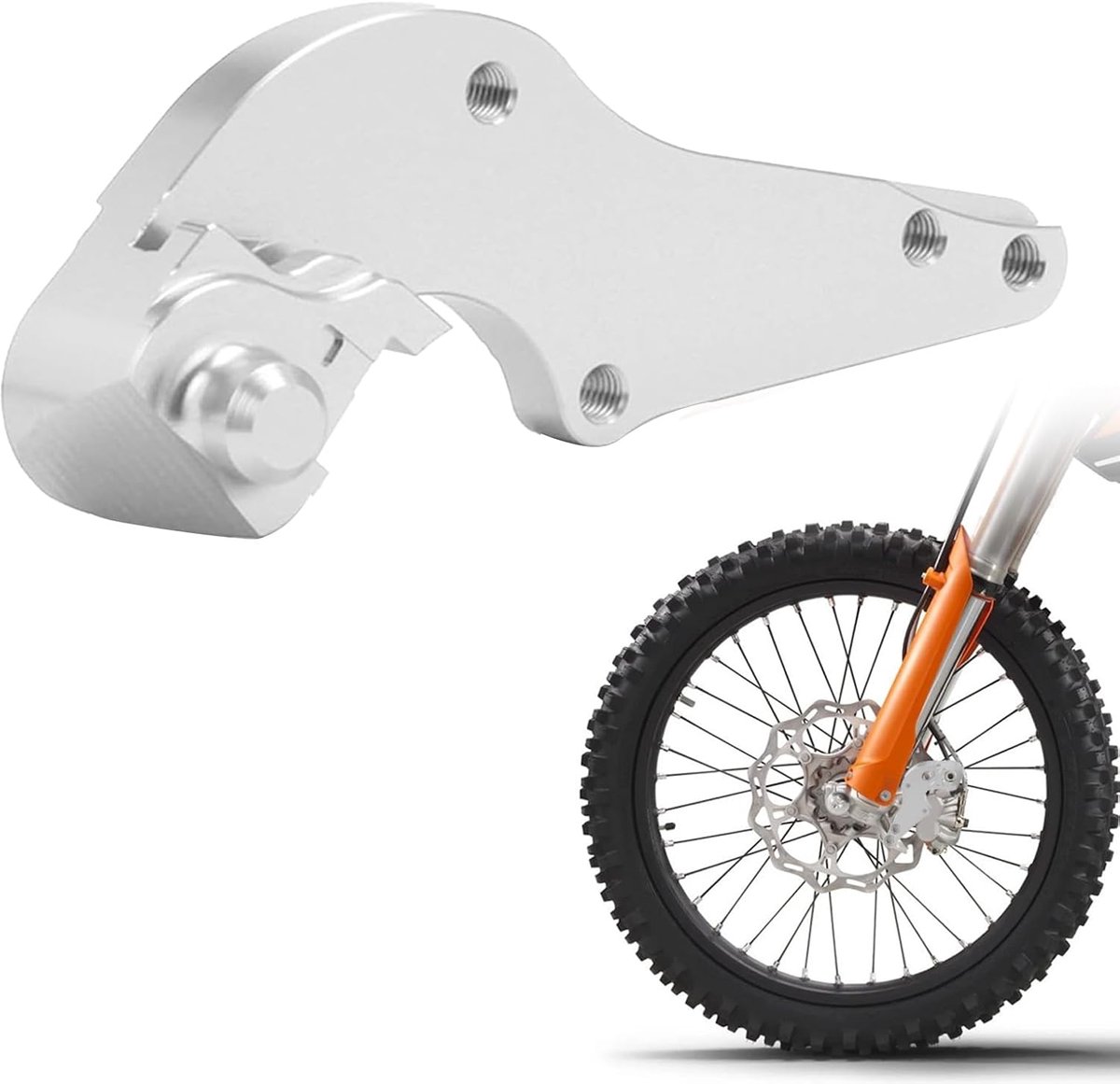 Remschijfadapterbeugel 320mm voor KTM SX, SXF, XC, XCW, Remonderhoud Zilver - ShopVlot