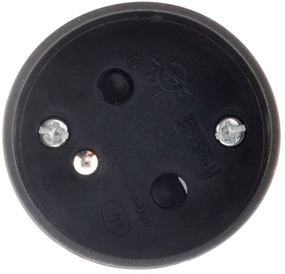 Haspel zonder stopcontacten 2x1,5 mm² 40m - metalen voet - groen/oranje - veilig gebruik - ShopVlot