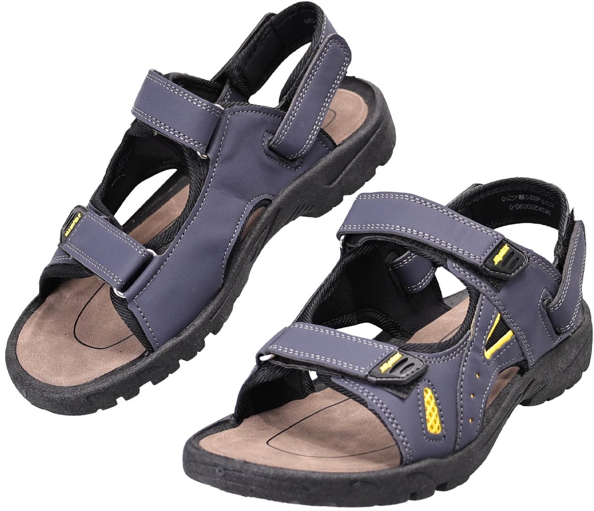 Trekkingsandalen heren 40 EU - blauw - klittenbandsluiting - antislip voor zomer - ShopVlot