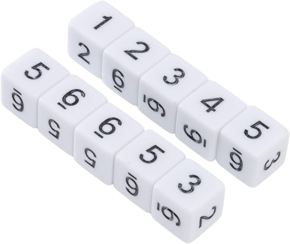 Zeszijdige dobbelstenen 16 mm - plastic multifunctionele dobbelstenen - 20 stuks - ideaal voor bordspelen - ShopVlot