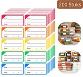 200x Diepvriesetiketten Beschrijfbaar - BLIJFT PLAKKEN TOT -40°C - HACCP Datum Stickers - Verwijderbare Etiketten voor Diepvries