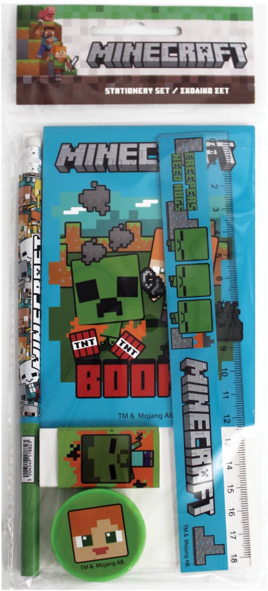 Minecraft schrijfwarenset