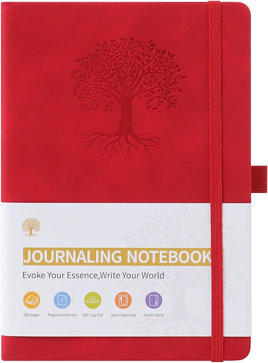 A5 Adult Diary for Men and Women, 192 Pages with Horizontal Lines, Diary, Suitable for Diary, Writing, Work and Notes - ShopVlot