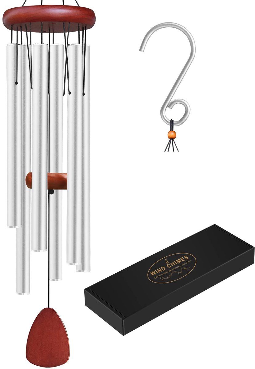 Windgong 36 inch - Aluminium - Melodisch gedenkteken - Rustgevende tuin decoratie - ShopVlot