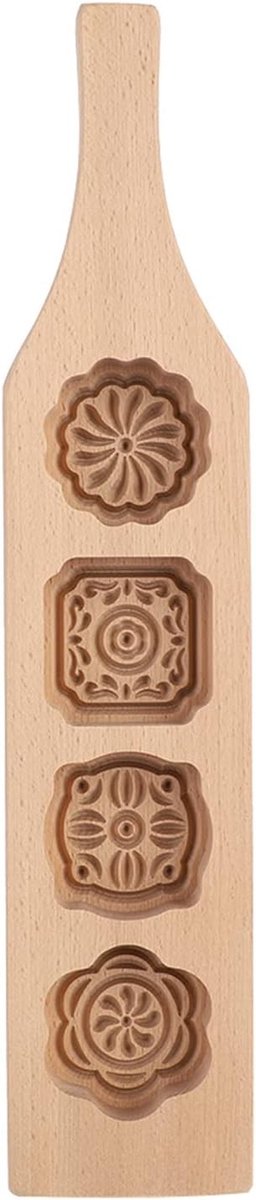 Vintage Beuken Maan Cakevorm voor Perfecte Mousse Desserts, Non-Stick Houten Bakvormen en Gebak Mallen voor Feestelijke Geschenken en Bakplezier