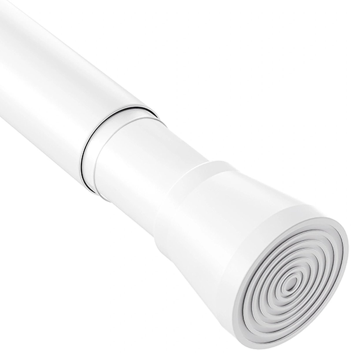 Douchegordijnstang telescopisch 48-70cm - wit - uitschuifbaar - geen boren nodig - ShopVlot