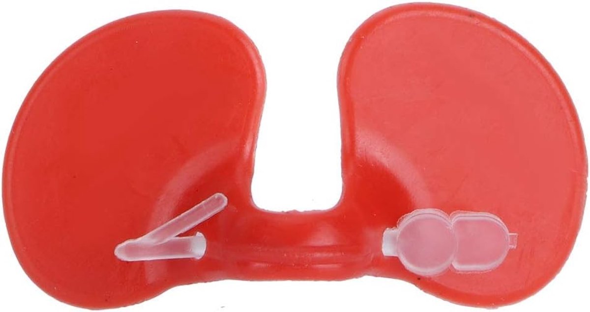 500 Stuks Anti-pikken Kippenbril Oogbescherming, Veilig en Comfortabel, Rood, 2x0,9 Inch voor Laagkippen en Gele Kippen, Dierenbescherming, Kippenverzorging