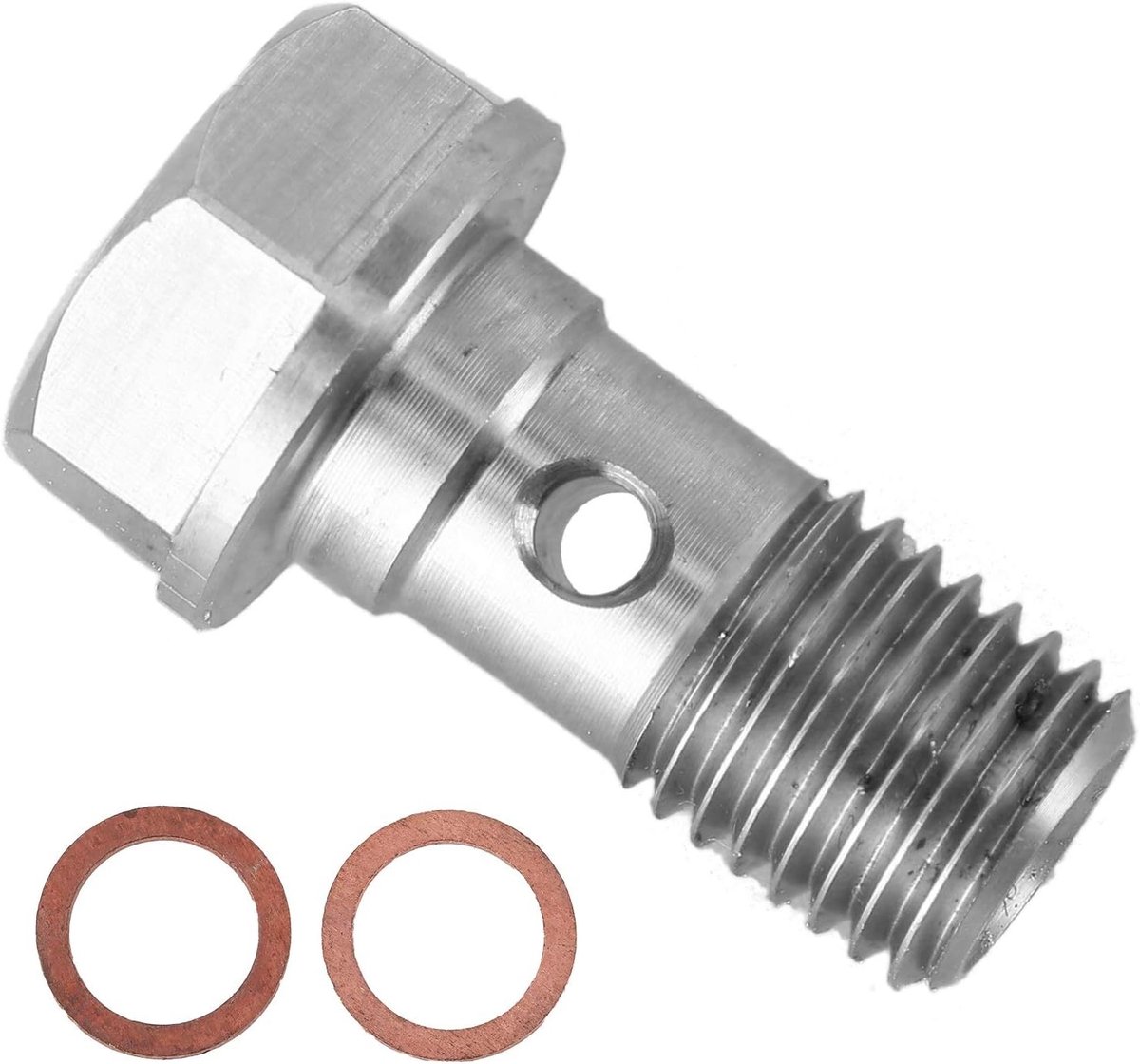 Turbo olie toevoerbout en restrictor M10x1.25 van roestvrij staal voor TD02 TD03 TD04 turbo's, optimale prestaties en duurzaamheid