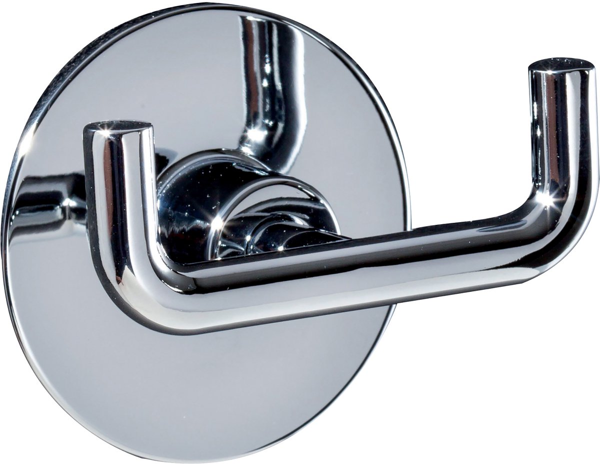 Spirella Easy Zelfklevende Badkamer Haak – Chrome Zuignap Haak voor Handdoeken – Boren Niet Nodig – Ø 65 mm – Draagkracht 1 kg