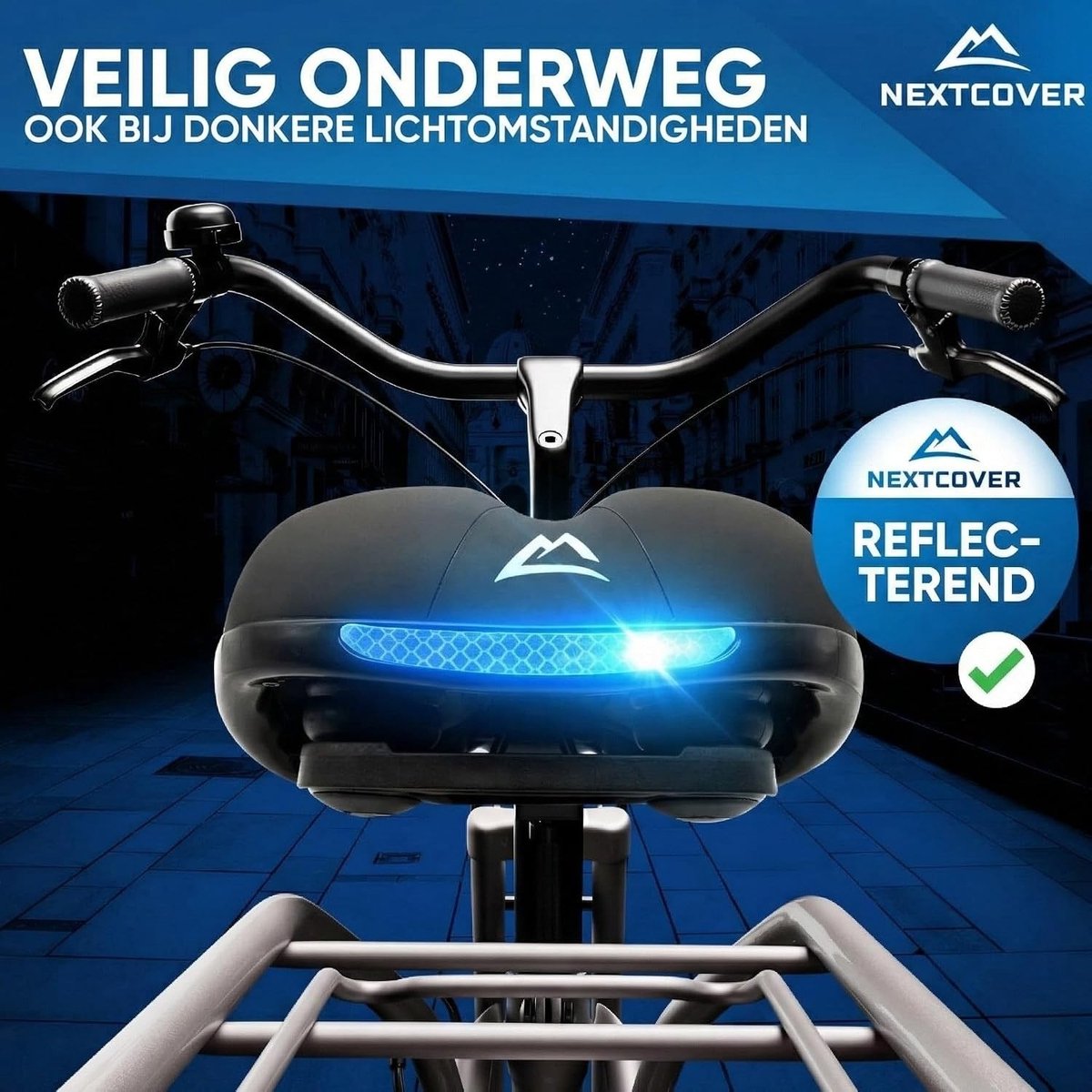 Fietszadel - Traagschuim - Ergonomisch Design - Comfortabel Zadel voor Dames en Heren