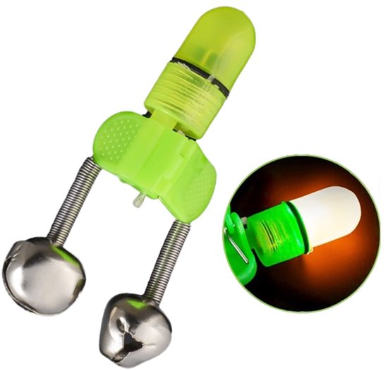 LED Beetmelders voor Hengel - 4 Stuks - Dubbele Bel - Nachtvissen - Met Batterij — afbeelding 5