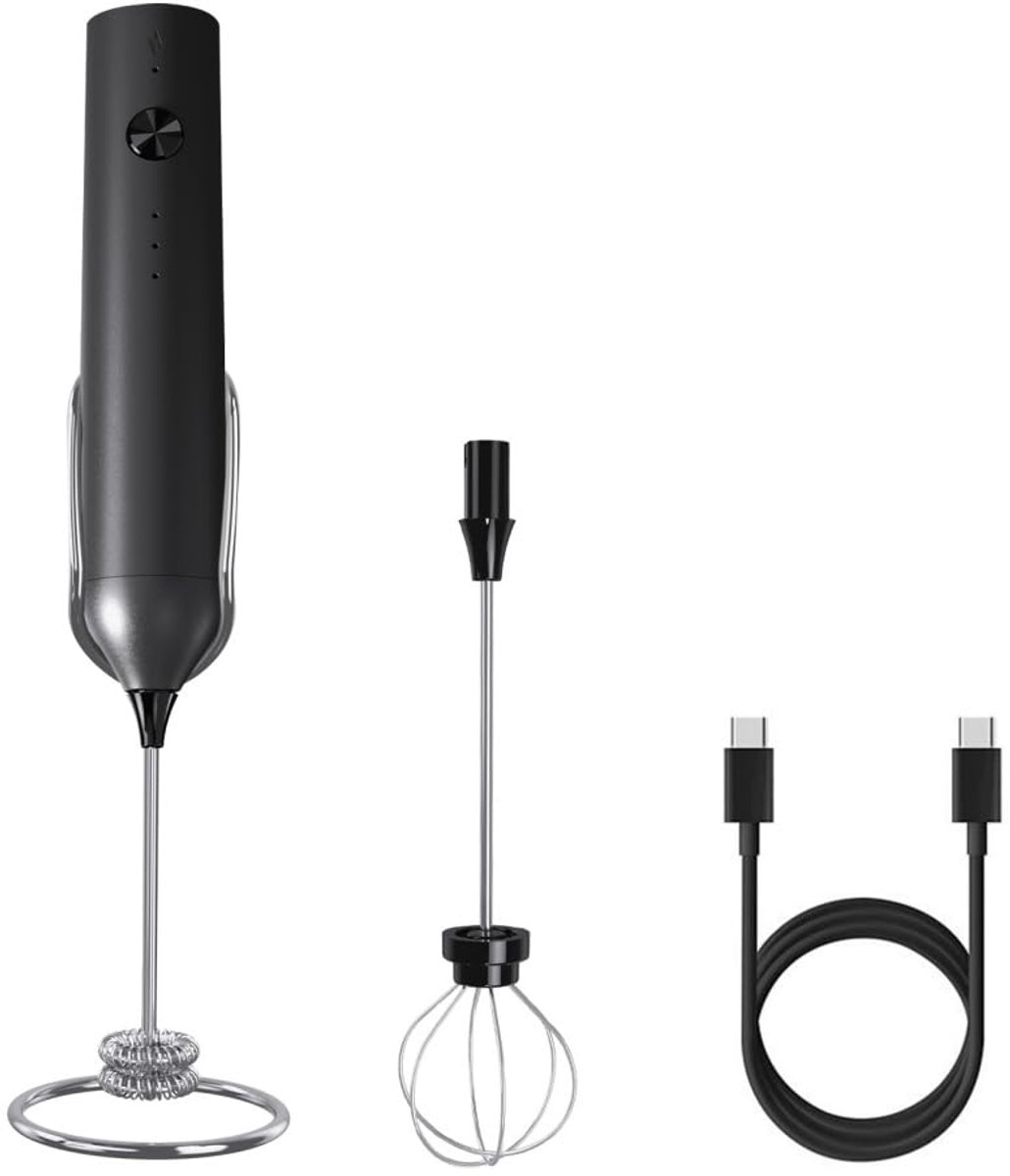 Melkopschuimer handheld - 3 snelheden - oververhitting bescherming - perfect voor romige koffie - ShopVlot