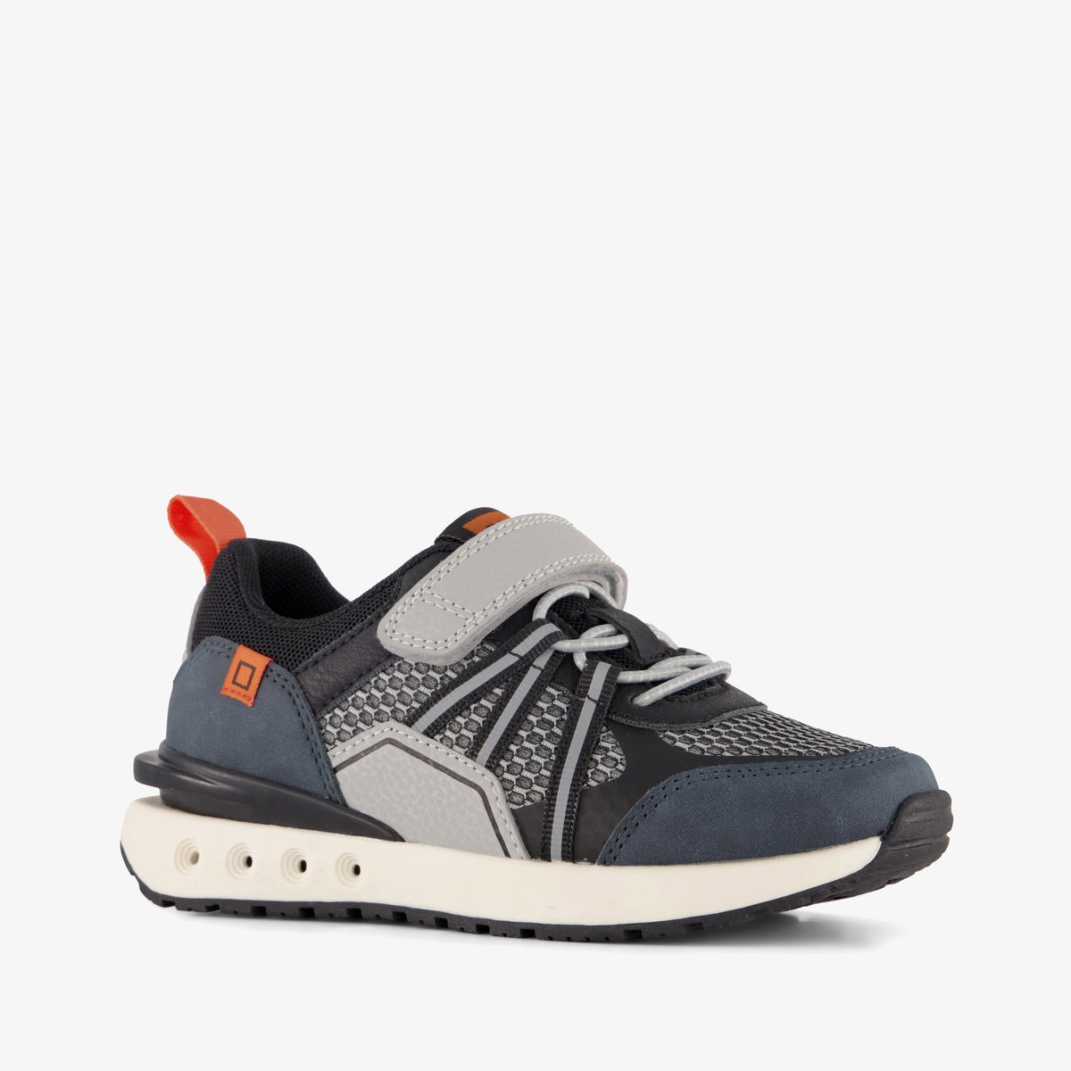 Blue Box jongens sneakers blauw grijs - Maat 36 - Uitneembare zool
