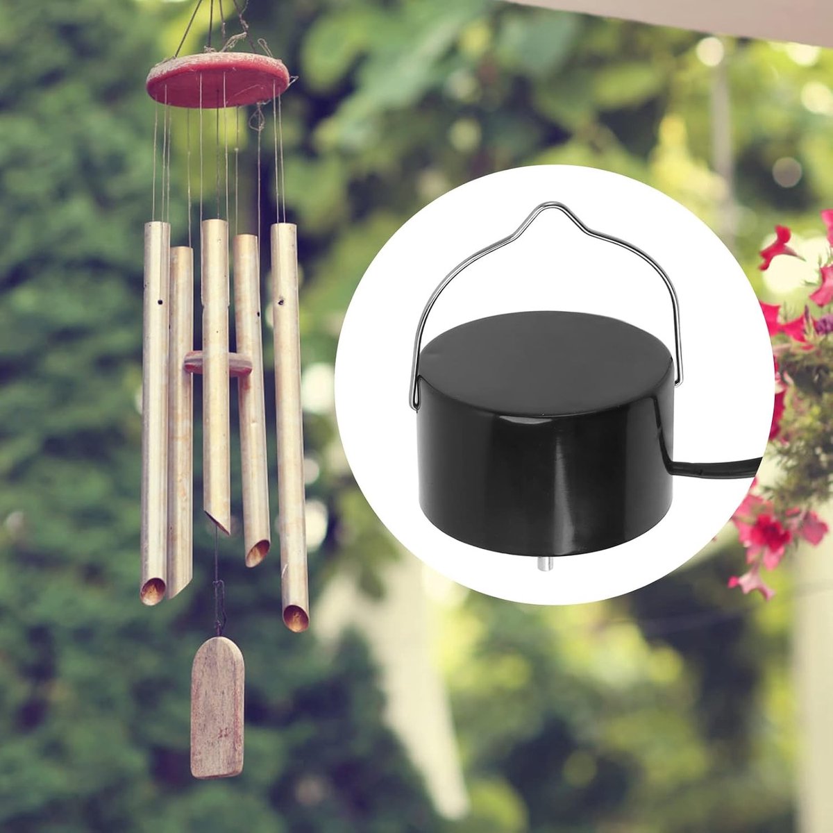 Draaimotor voor Wind Spinner, Elektrische Hangdisplay Motor voor Zonvangers met Eenvoudige Schakelaar (EU Plug 220V)