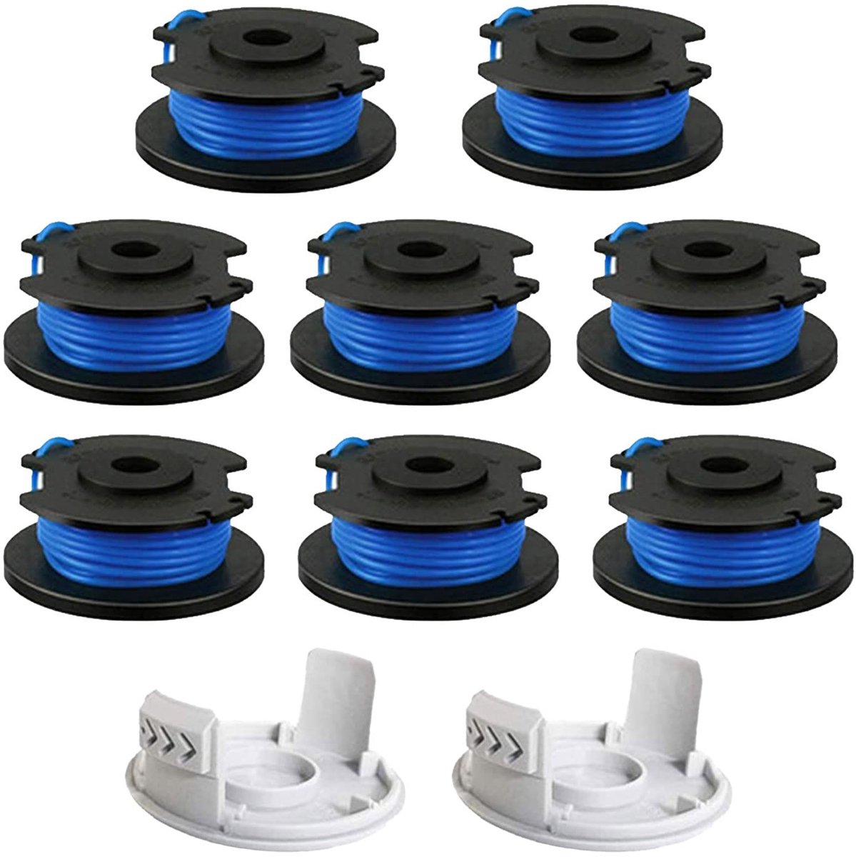 Vervangende spoel snaartrimmer 0,065"/1,6 mm - 3,4 m lengte - 10 stuks - ideaal voor Ryobi grastrimmer - ShopVlot