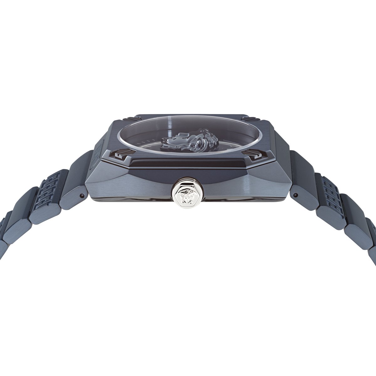 Versace Medusa Antares VE5P00126 Horloge - Staal - Blauw - Ø 44 mm