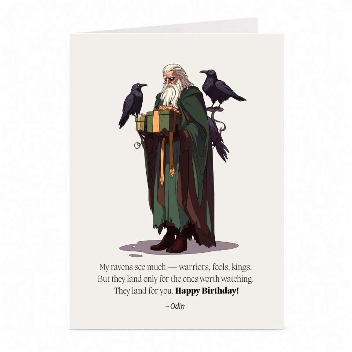 Odin - Verjaardagskaart - JustTheCardGuy - A6 met envelop