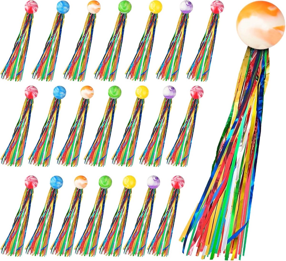 Kleurrijke Spruce Ball Set van 40 Stuks voor Kinderen - Bouncende Ballen voor Verjaardagsfeestjes, Cadeaus en Speelgoed