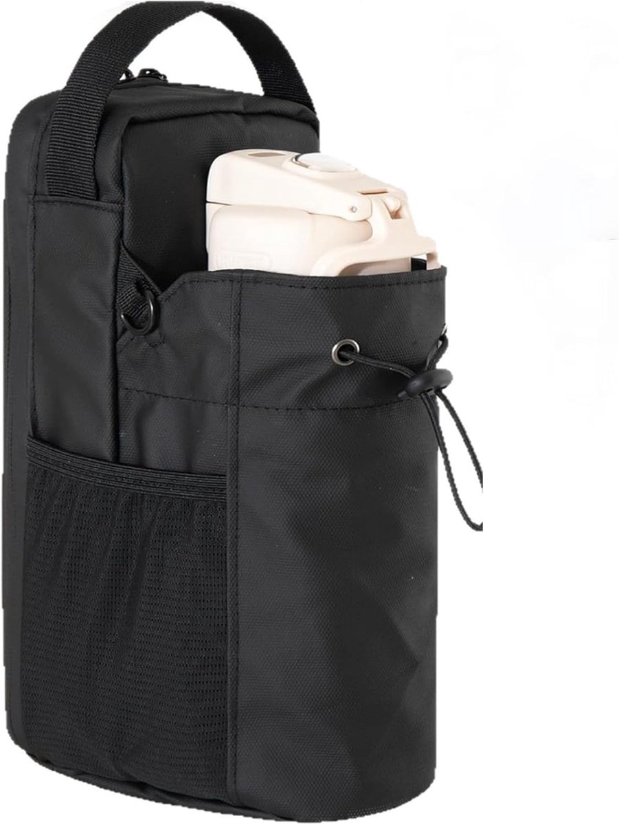 Gymtas met flessenhouder 1,5 l - magnetisch - verstelbare riem - ideaal voor fitness - ShopVlot