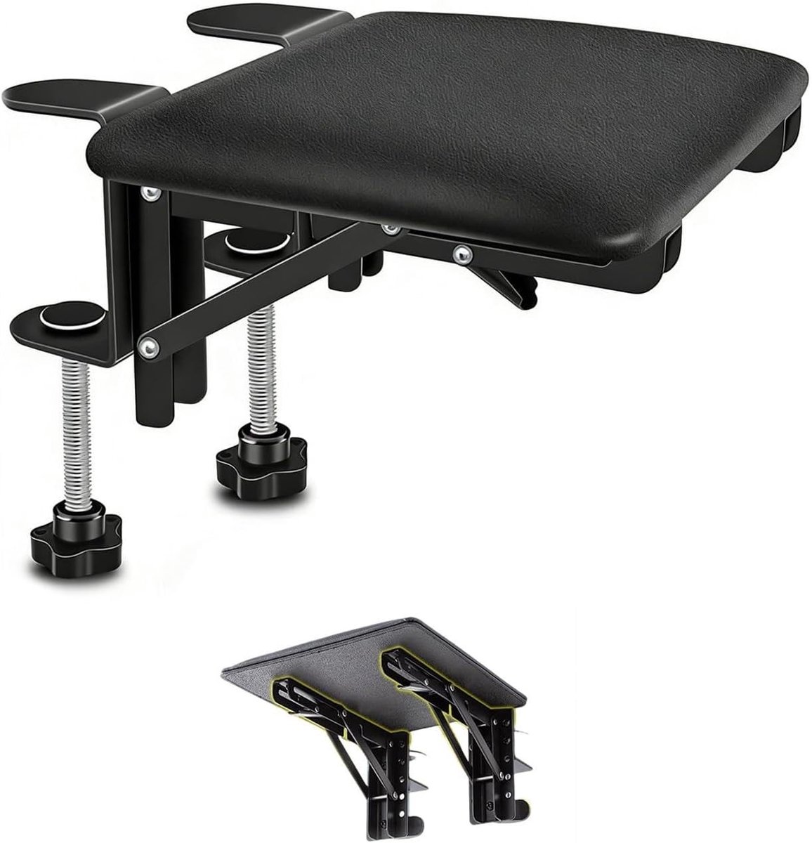 Ergonomische Vouwbare Bureau Armsteun voor Comfortabel Werken, Geschikt voor Bureauverlenging, Opvouwbaar tot 90 Graden, Makkelijk op te Bergen