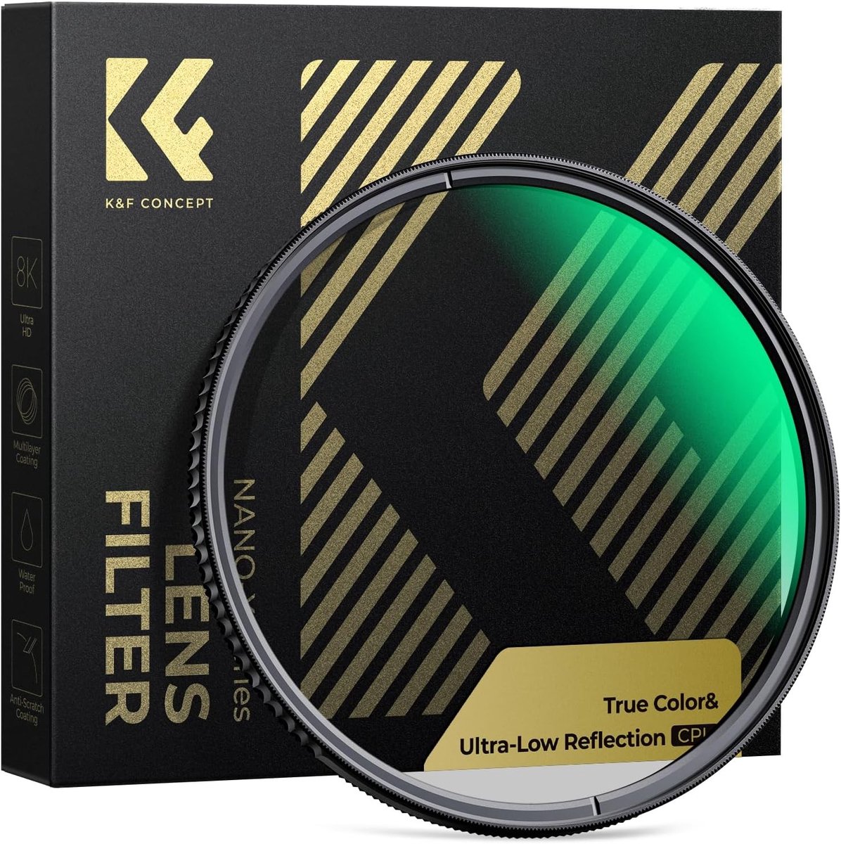 67mm Circulair Polarisatiefilter voor Natuurlijke Kleuren en Lage Reflectie met Nano Coating en Schoonmaakdoek