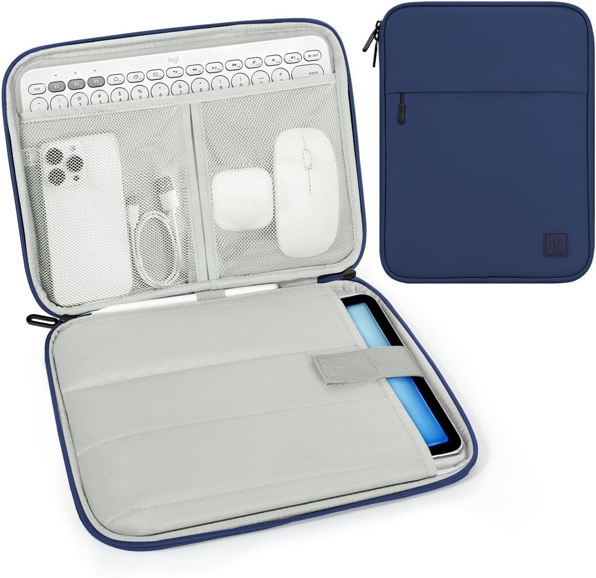 Dadanism 9-11 Inch Tablet Sleeve Padded Carrying Case, Denim - ShopVlot