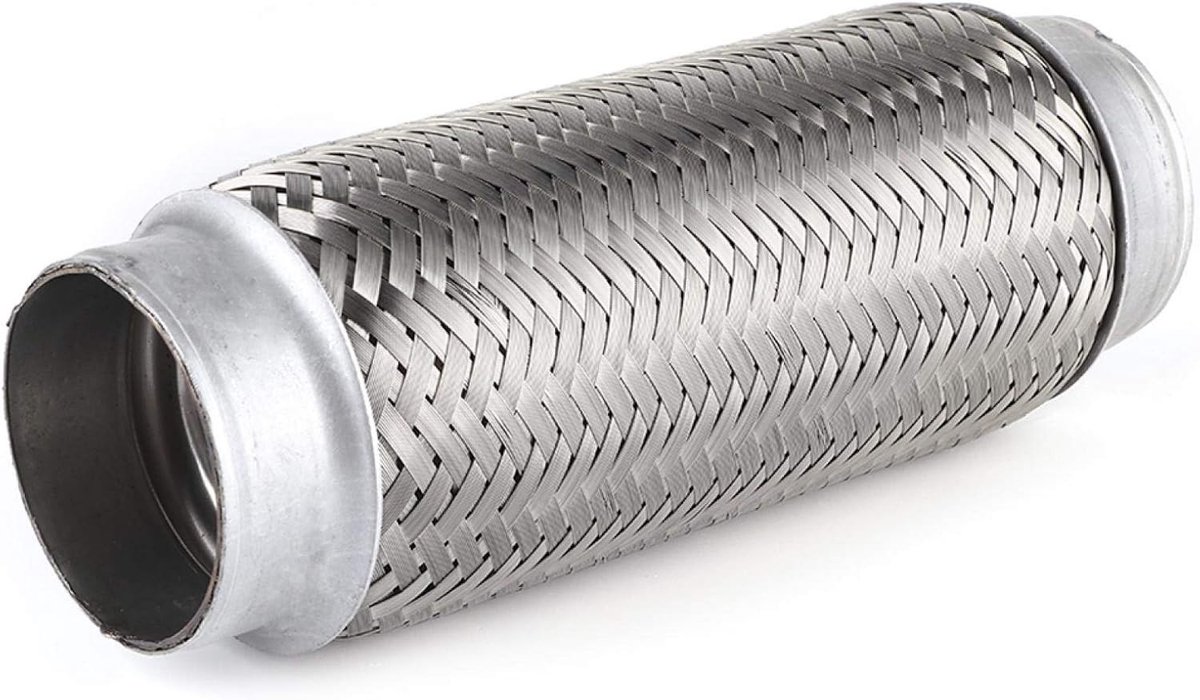 Roestvrijstalen Flexibele Uitlaatpijp voor Auto, Reparatiebuis, 55MM x 200MM, Duurzaam en Bestendig