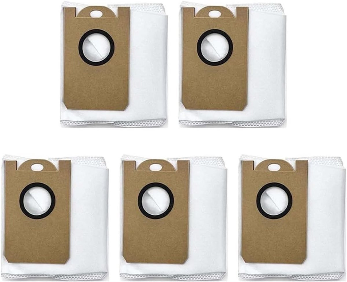 5 Stuks Vervangende Stofzakken voor Robotstofzuiger, Geschikt voor Q6 Pro, Accessoires voor Effectieve Reiniging