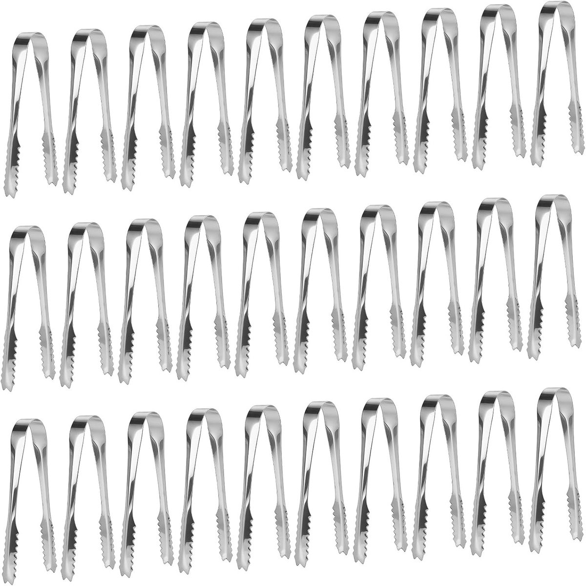 30 Stuks RVS IJslepels en Suikerlepels voor Snoep en Voedsel - Ideaal voor Feesten en Buffetten (15 cm)