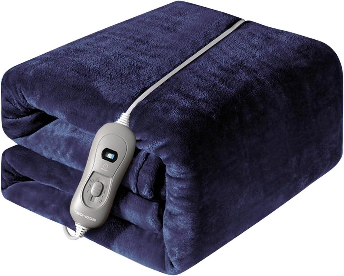 Elektrische Deken - Verwarmde Deken - Warmte en Comfort - Automatische Uitschakeling - 180 x 130 cm - Bruin