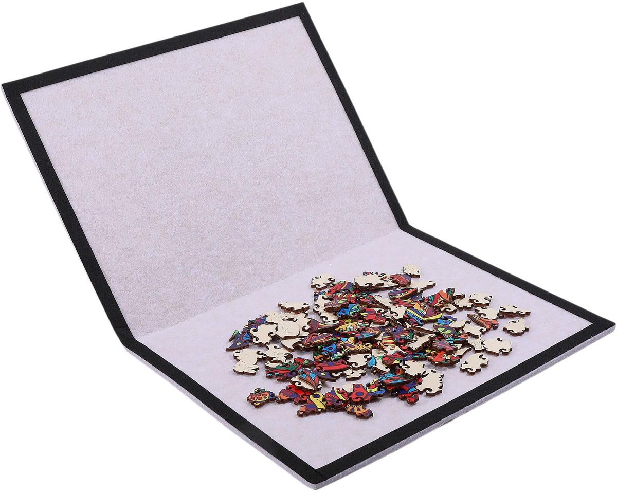 Opvouwbare vilten puzzelonderlegger 500 stukjes - 61 x 40 cm - vouwvilt - ideaal voor puzzelliefhebbers - ShopVlot