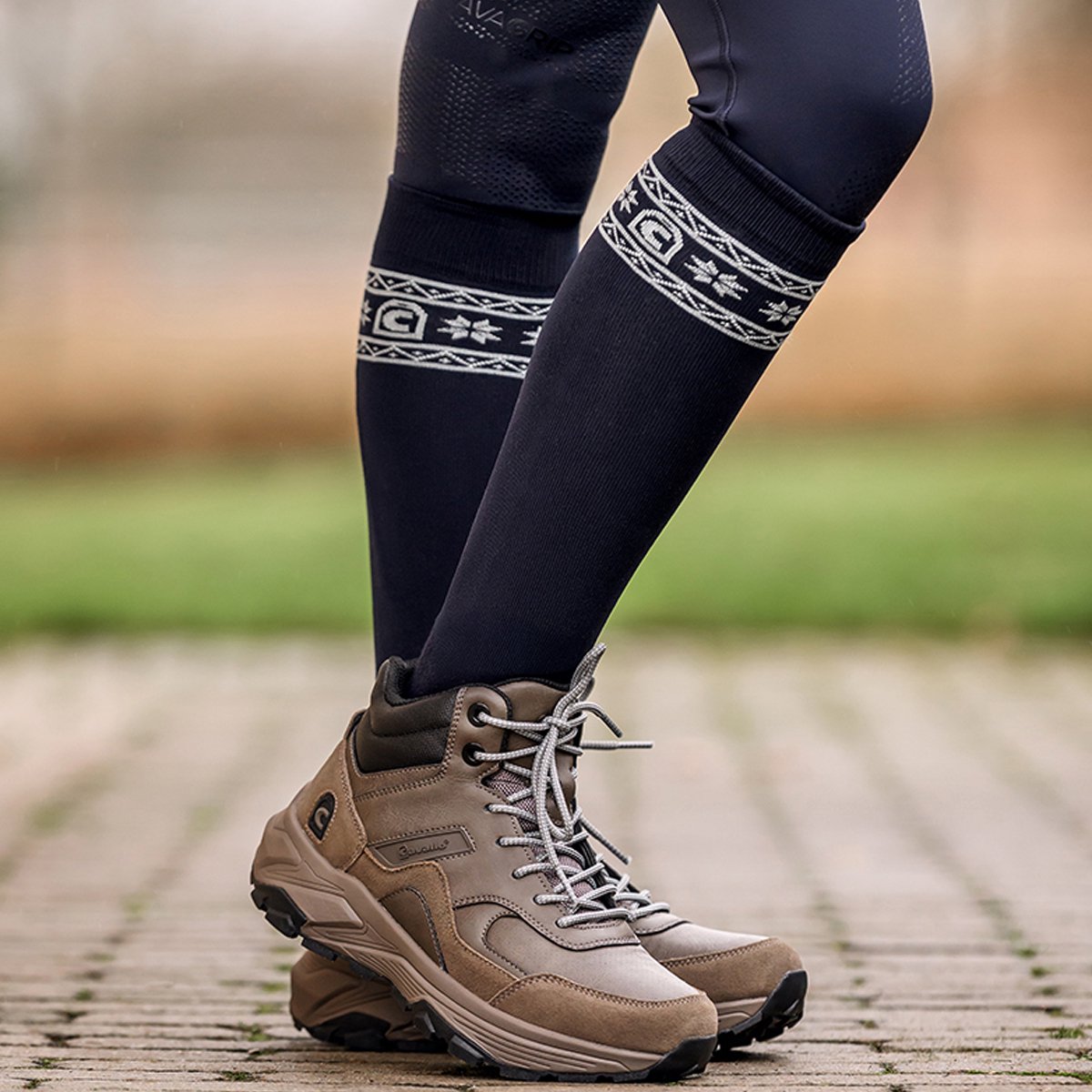 Cavallo Paardrijsokken Cavallo Cavalsnow Donkerblauw