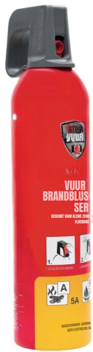 Allvia® Brandblusser Auto - Brandblusser Schuim - Brandblusser - Rood - 8cm x 8cm x 28cm