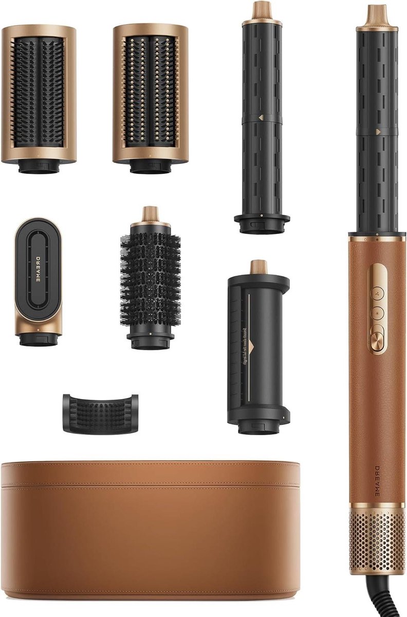 Haar Styler - Multi Styler - Professioneel Kapsel - 7-in-1 Styling - 26 cm - Goud