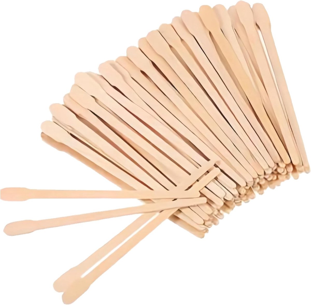300 Stuks Houten Spatula's voor Harsen, Wegwerp Spatula's voor Lichaam, Gezicht en Benen