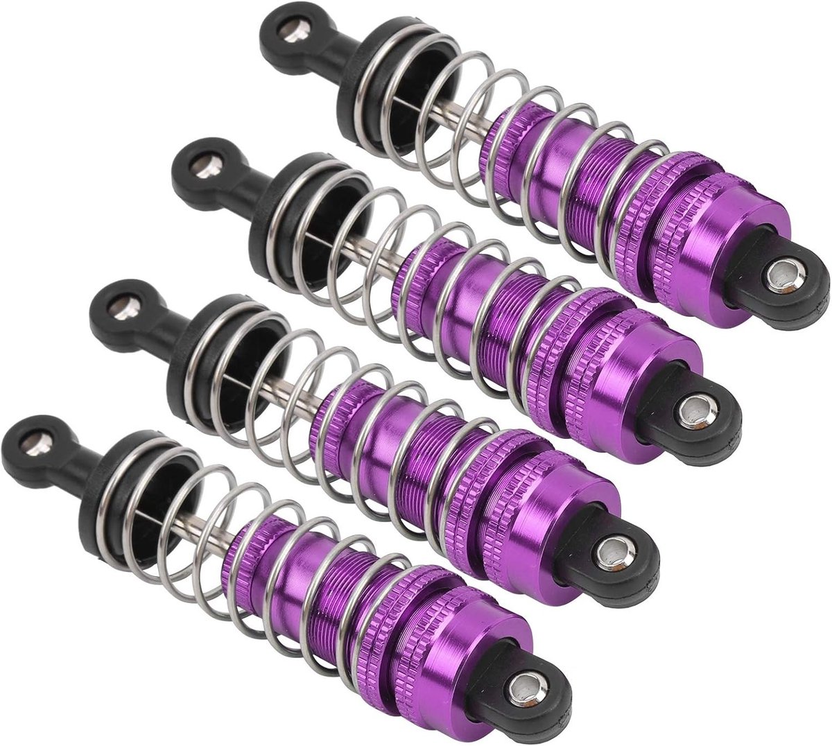 Vervangende schokdempers voor 1/14 RC auto - 4 stuks, geschikt voor 144001, roze, verbeterde prestaties