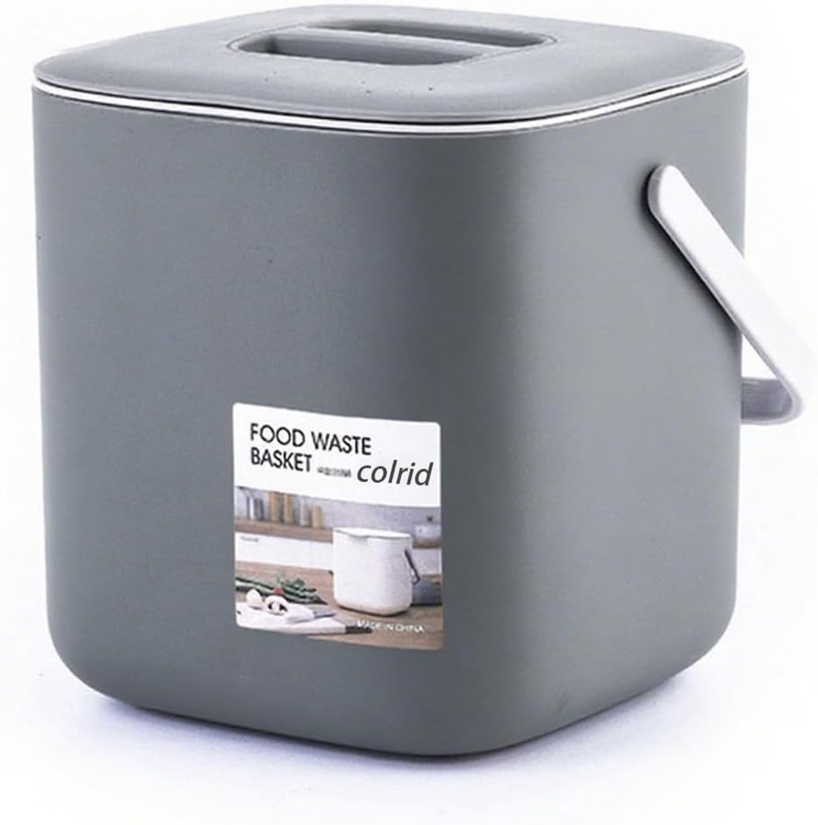 Compostbak voor de Keuken, 4 L, Geurwerend, Vaatwasmachinebestendig en Duurzaam Gebruik