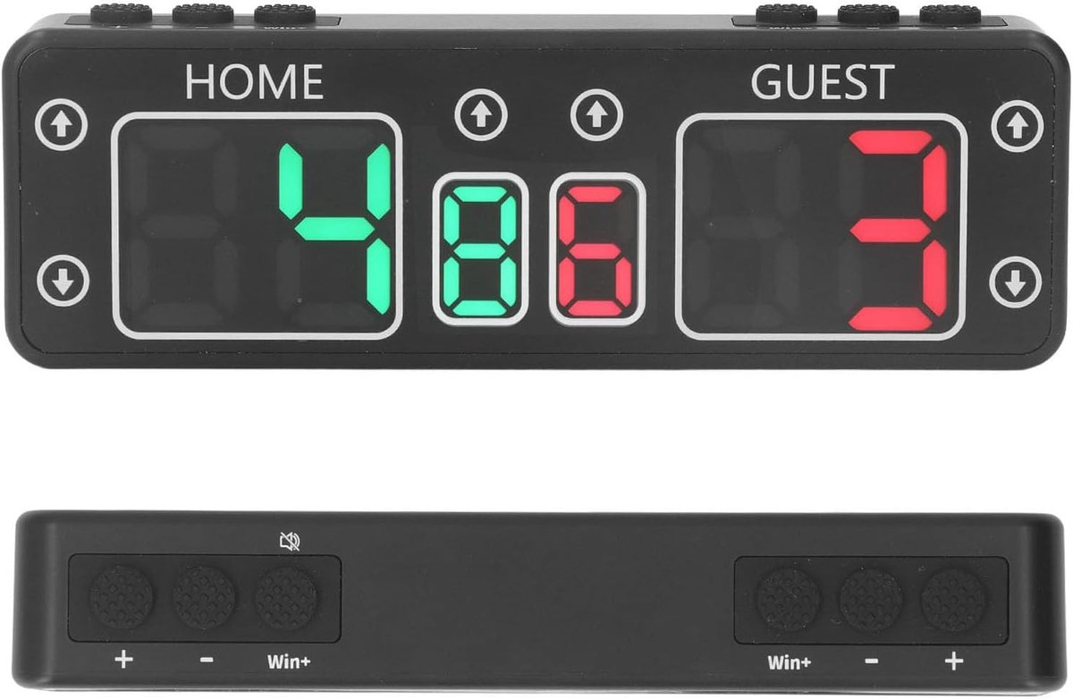 Draagbaar LED Scorebord met Digitale Display, Geschikt voor Sportevenementen en Tuinactiviteiten (EU Plug 100-240V)