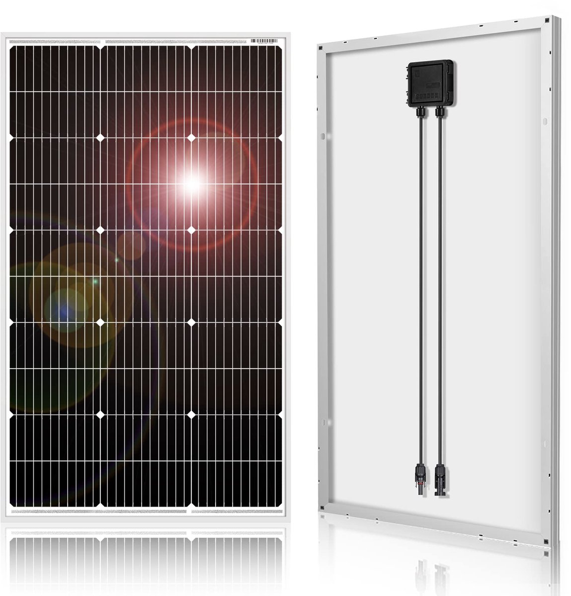 Zonnepaneel 100W 12V - Monokristallijn - Hoge efficiëntie - Ideaal voor campers - ShopVlot