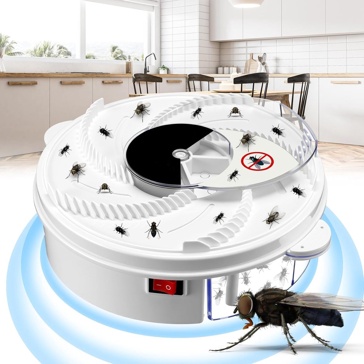 Elektrische vliegenval, automatische roterende insectenvanger, model Geschikt voor stekker